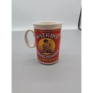 Vintage Watkins Baking Powder Label Coffee Mug Heritage Collection Cup 1992
